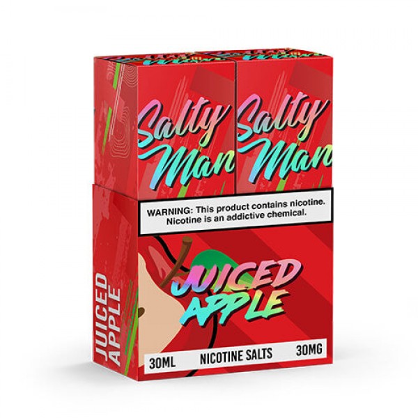 Salty Man Vapor eJuice – Juiced Apple – 2x30ml / 50mg