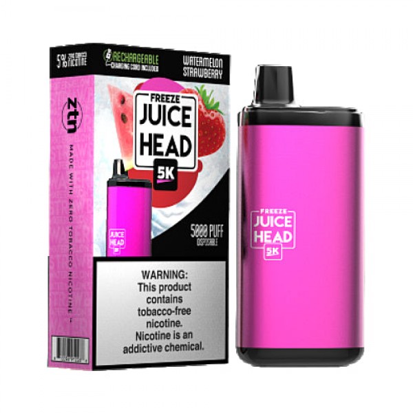 Juice Head 5K – Disposable Vape Device – Watermelon Strawberry FREEZE – 10 Pack (140ml) / 50mg