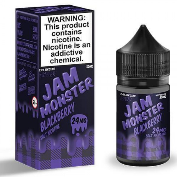 Jam Monster eJuice Synthetic SALT – Blackberry – 30ml / 48mg