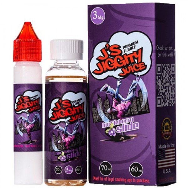 J’s Jiggity Juice – Huckleberry Slide – 60ml / 0mg