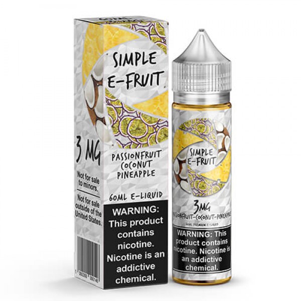 Simple E-Fruit – Passionfruit Coconut Pineapple – 60ml / 6mg