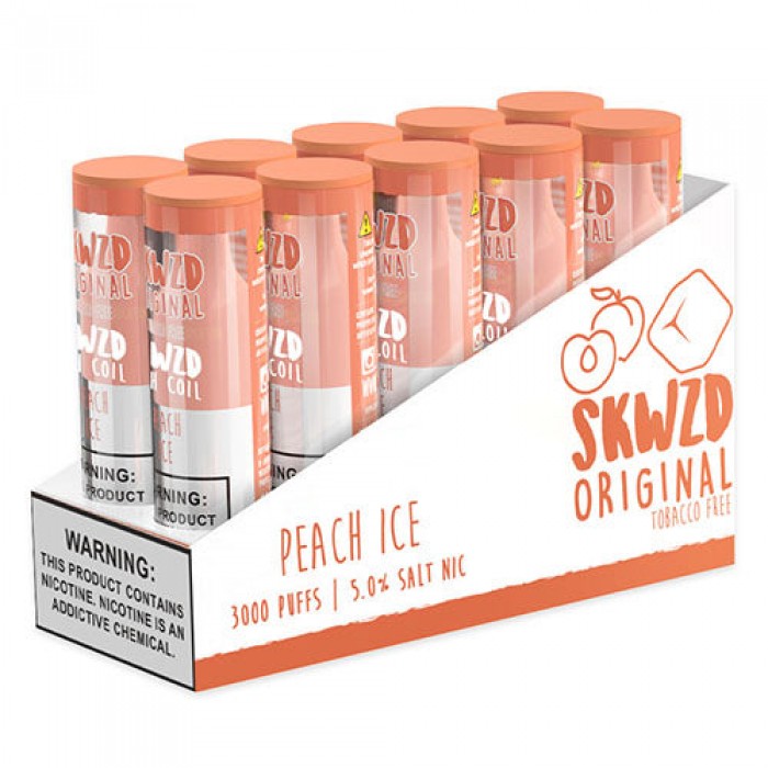 Best SKWZD – Non-Tobacco Nicotine Disposable Vape Device – Peach Ice ...