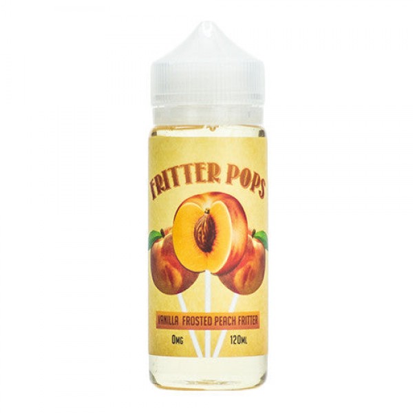 Fritter Pops eJuice – Vanilla Frosted Peach Fritter – 120ml / 6mg