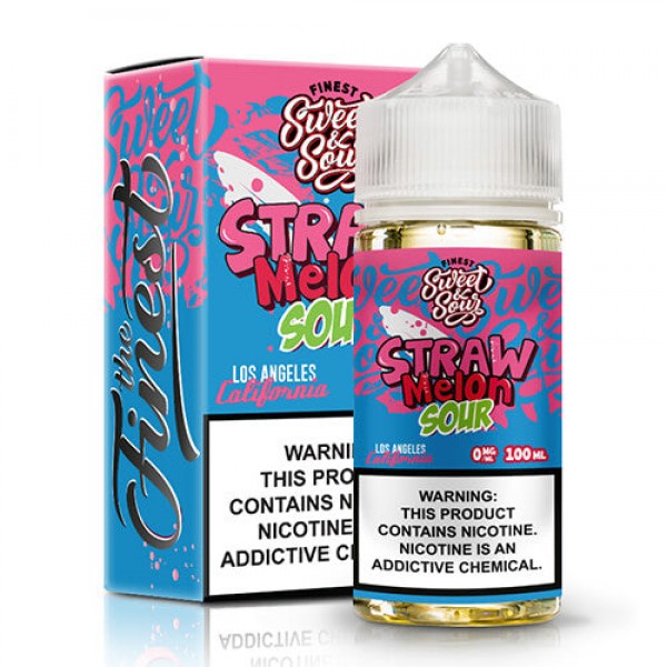 Finest Sweet & Sour Eliquids – Strawmelon Sour – 100ml / 3mg