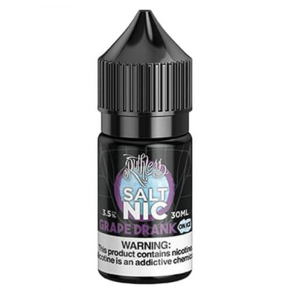 Ruthless Nicotine Salt – Grape Drank on Ice Nicotine Salt Eliquid – 30ml / 50mg