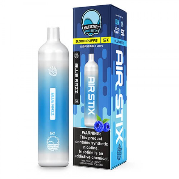 Air Factory Air Stix 3000 – Disposable Vape Device – Blue Razz – Single / 50mg