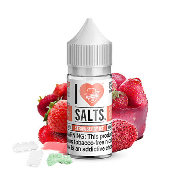 I Love Salts Tobacco-Free Nicotine by Mad Hatter – Strawberry Ice – 30ml / 50mg