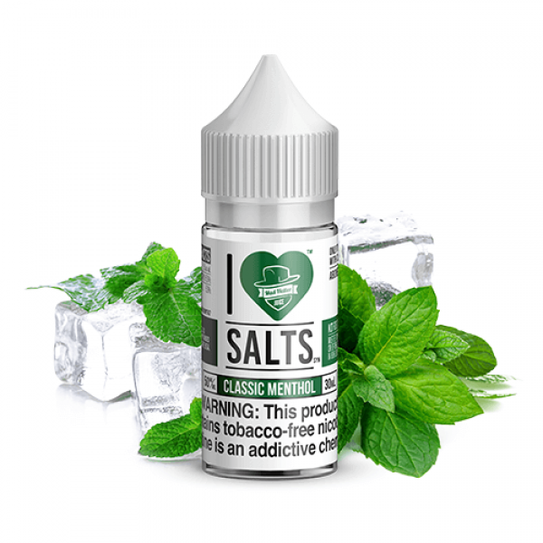 I Love Salts Tobacco-Free Nicotine by Mad Hatter – Classic Menthol – 30ml / 50mg