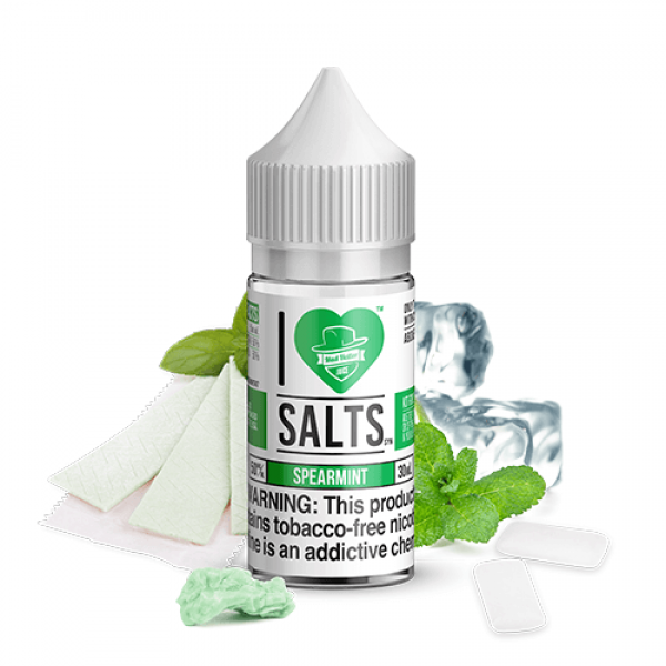 I Love Salts Tobacco-Free Nicotine by Mad Hatter – Spearmint Gum – 30ml / 50mg