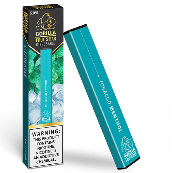 Gorilla Fruits Bar – Disposable Vape Device – Tobacco Menthol – Single / 50mg