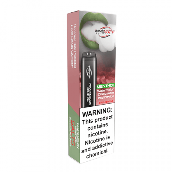 Innevape eLiquids – Disposable Vape Device – Whatamelon Menthol – Single / 50mg