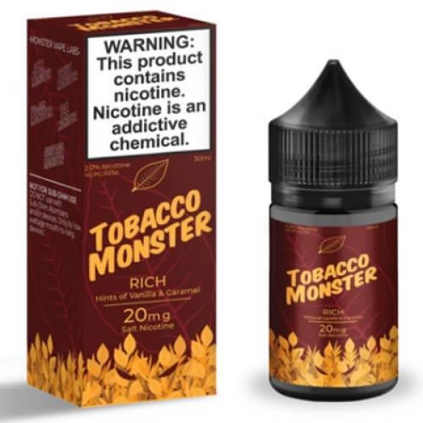 Tobacco Monster eJuice Synthetic SALT – Rich – 30ml / 20mg