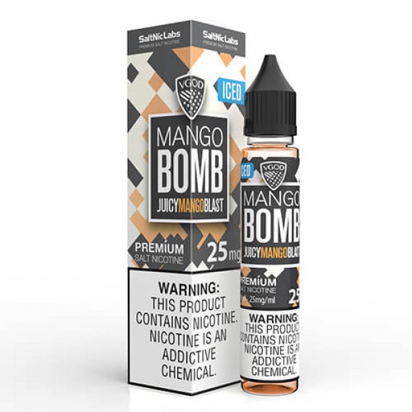 VGOD and SaltNic eJuice – ICED Mango Bomb – 30ml / 25mg