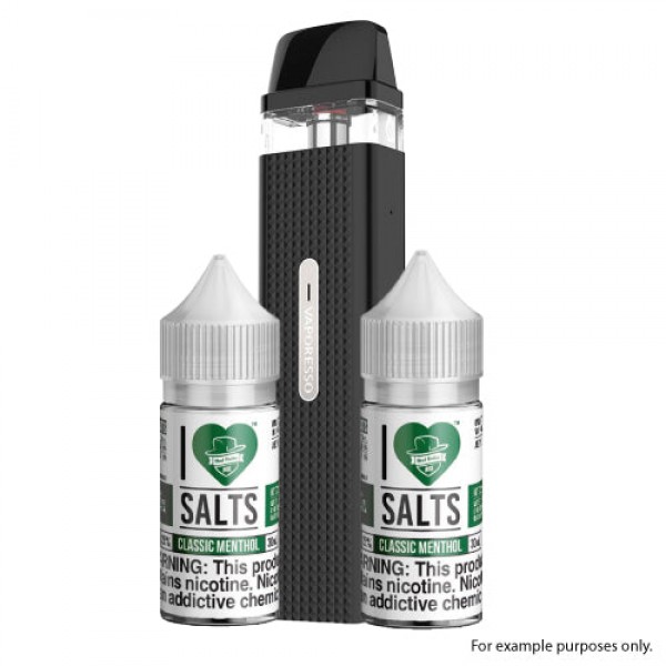 Vaporesso XROS Mini Pod + 2 I Love Salts Classic Menthol Bundle – Space Grey / 50mg